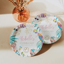 熱帯魅力的誕生日 ペーパープレート