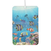 熱帯魚が海底を泳ぐ カーエアーフレッシュナー (正面)