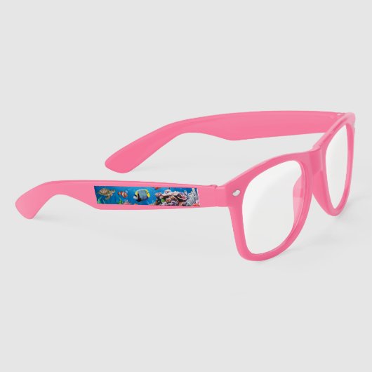 熱帯魚が海底を泳ぐ サングラス (右)