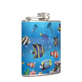 熱帯魚が海底を泳ぐ フラスク (右)