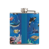熱帯魚が海底を泳ぐ フラスク (裏面)