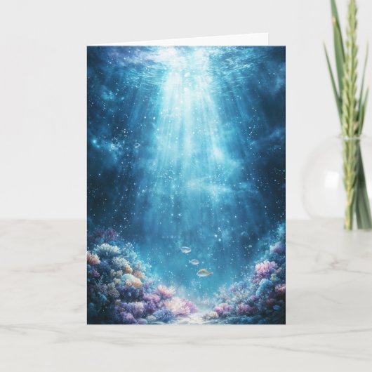 熱帯魚が生息するサンライトコーラルワンダーランド カード (正面)