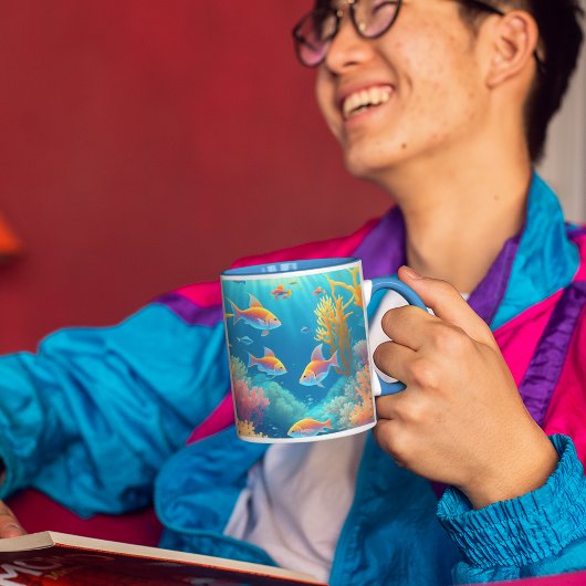 熱帯魚で水中に マグカップ