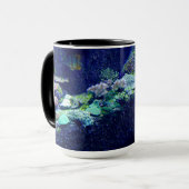熱帯魚とカラフルサンゴ礁マグカップパパ マグカップ (正面左)