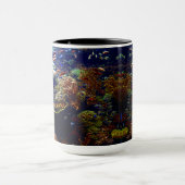 熱帯魚とカラフルサンゴ礁マグカップパパ マグカップ (中央)