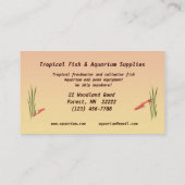熱帯魚と水族館用品 名刺 (裏面)