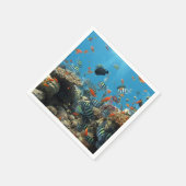 熱帯魚のカオス スタンダードカクテルナプキン (角)