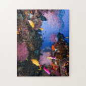 熱帯魚のグレート・バリア・リーフの珊瑚海 ジグソーパズル (縦)