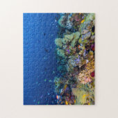 熱帯魚のグレート・バリア・リーフの珊瑚海 ジグソーパズル (縦)