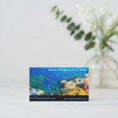 熱帯魚のグレート・バリア・リーフの珊瑚海 名刺 (スタンド正面)
