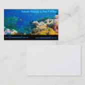 熱帯魚のグレート・バリア・リーフの珊瑚海 名刺 (正面/裏面)