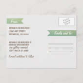 熱帯魚のシーシェル日付ポストカードを保存 案内ポストカード (裏面)