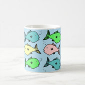 熱帯魚のデザインコーヒーマグ コーヒーマグカップ (中央)
