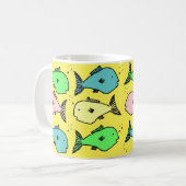 熱帯魚のデザインコーヒーマグ コーヒーマグカップ (正面左)