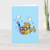 熱帯魚のバースデーカード カード (正面)