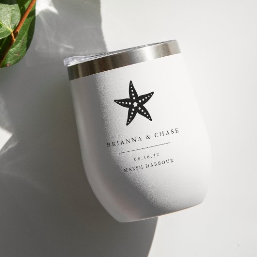 熱帯魚のビーチ目的地の結婚式のお願い