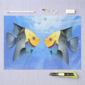 熱帯魚の切り離し 薄葉紙 (クラフト)