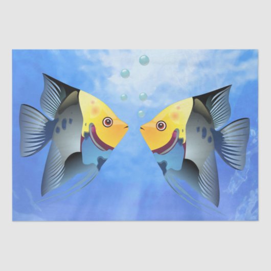 熱帯魚の切り離し 薄葉紙 (正面)