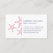 熱帯魚の名刺 |ピンク 名刺 (正面)