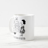 熱帯魚の持ち主食べ物を与えにダイバースーツを着た人 コーヒーマグカップ (正面左)