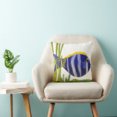 熱帯魚の枕-紫色 クッション (椅子)