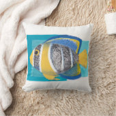 熱帯魚の枕-黄色 クッション (ブランケット)