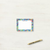 熱帯魚の水彩パーソナライズされた ポストイット (デスク上)