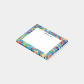 熱帯魚の水彩パーソナライズされた ポストイット (アングル)