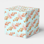 熱帯魚の水彩色パターン(の模様が)ある好色箱 フェイバーボックス (裏面サイド)