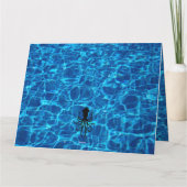 熱帯魚の水族館誕生日カード カード (裏面)