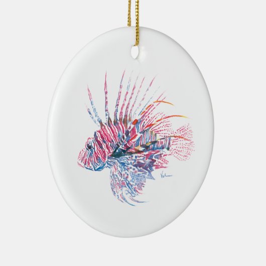 熱帯魚の沿岸クリスマスオーナメント セラミックオーナメント (右)