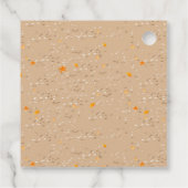 熱帯魚の男の子の誕生日パーティーでシュノーケリング フェイバータグ (裏面)