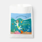 熱帯魚の男の子の誕生日パーティーでシュノーケリング フェイバーバッグ (正面)