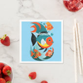 熱帯魚の盛り合わせサンダー_コーブ スタンダードカクテルナプキン (インサイチュ)