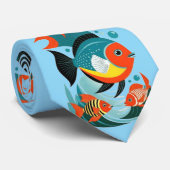 熱帯魚の盛り合わせサンダー_コーブ ネクタイ (ロール)