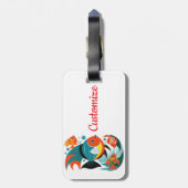熱帯魚の盛り合わせサンダー_コーブ ラゲッジタグ (裏面縦)