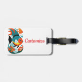 熱帯魚の盛り合わせサンダー_コーブ ラゲッジタグ (裏面横)