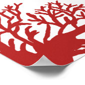 熱帯魚の青と赤の座席表16 x 20 ポスター (角)