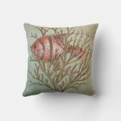 熱帯魚はカレンJウィリアムスを置きましたり、著作権をとります クッション (裏面)