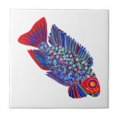 熱帯魚は装飾的なタイルを設計します タイル (正面)