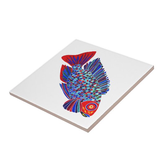 熱帯魚は装飾的なタイルを設計します タイル (側面)