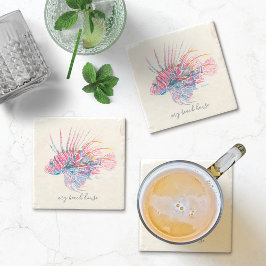 熱帯魚ふぐ石コースター ストーンコースター