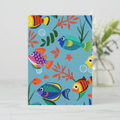 熱帯魚カラフルの水中パターン シーズンカード (スタンド正面)