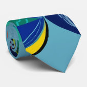 熱帯魚カラフルの水中パターン ネクタイ (ロール)