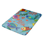 熱帯魚カラフルの水中パターン バスマット (アングル)