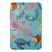 熱帯魚カラフルの水中パターン バスマット (正面縦)