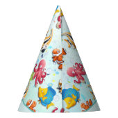 熱帯魚カラフル子供の誕生日 パーティーハット (裏面)