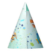 熱帯魚カラフル子供の誕生日 パーティーハット (裏面)