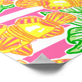 熱帯魚カラフル模様 ポスター (角)