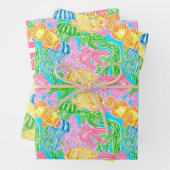 熱帯魚カラフル模様 ラッピングペーパーシート (インサイチュ)